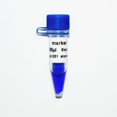 Aspect bleu de l'électrophorèse 400bp 50ug de marqueur d'ADN du marqueur 1